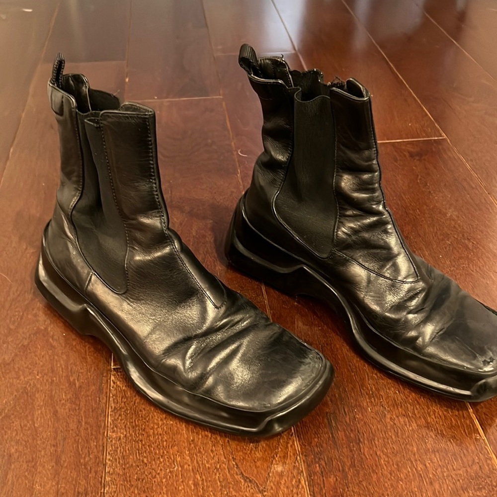 Black Prada sport boots
